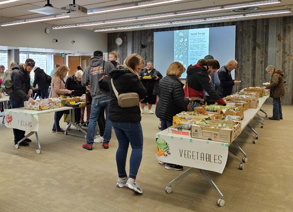 The community gathers for the Billings Community Seed Library’s Annual Seed Swap.